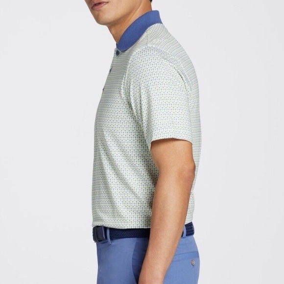 NWT Walter Hagen Men’s Clubhouse Polo in Nineteenth White/Lime in Various Sizes - Picture 4 of 9